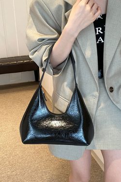 New European And American Gold High Capacity Glossy Handbag