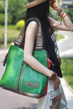 New Original Design Print Patchwork Large Capacity Messenger Bag