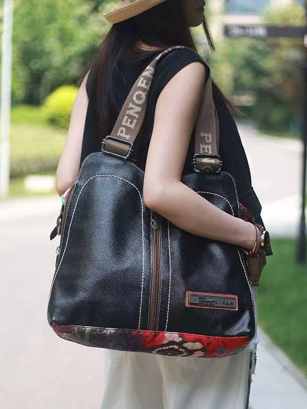 New Original Design Print Patchwork Large Capacity Messenger Bag