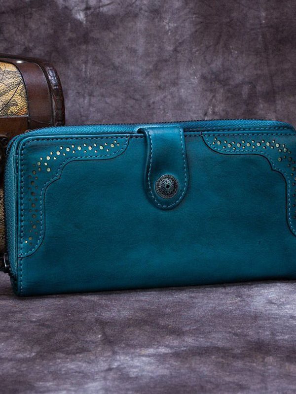 New Retro Brown Durable Versatile Calf Leather Wallet Purse