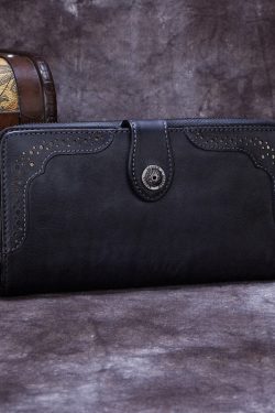 New Retro Brown Durable Versatile Calf Leather Wallet Purse