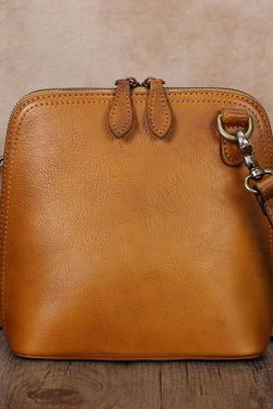New Retro Brown Solid Durable Calf Leather Satchel Handbag
