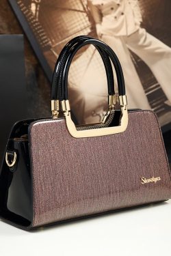 New Retro Large Capacity Faux Leather Portable Women Handbags
