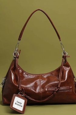 New Retro Large Capacity Faux Leather Shoulder Bags