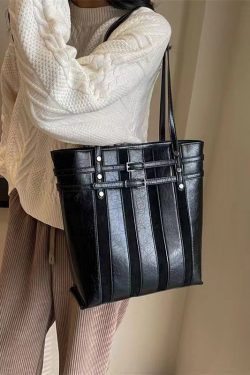 New Retro Versatile Coffee Large Capacity Satchel Bag Handbag