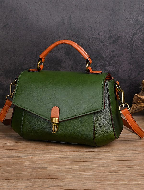 New Versatile Mulberry Calf Leather Messenger Bag
