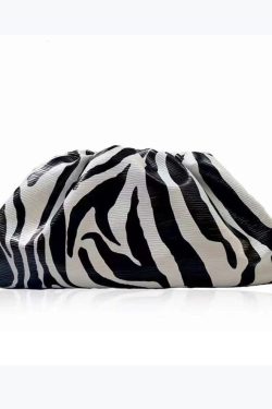 New Zebra Wrinkle Large Capacity Tote Handbag