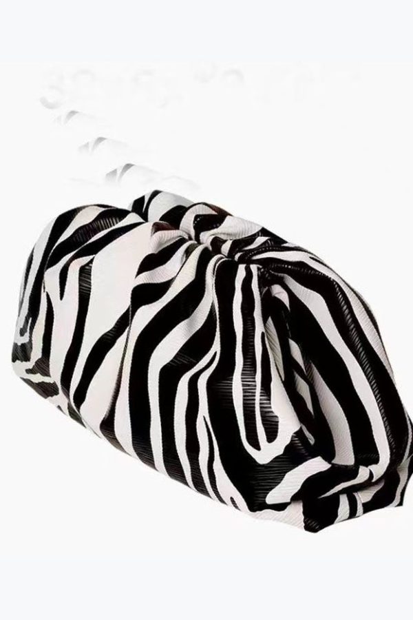 New Zebra Wrinkle Large Capacity Tote Handbag