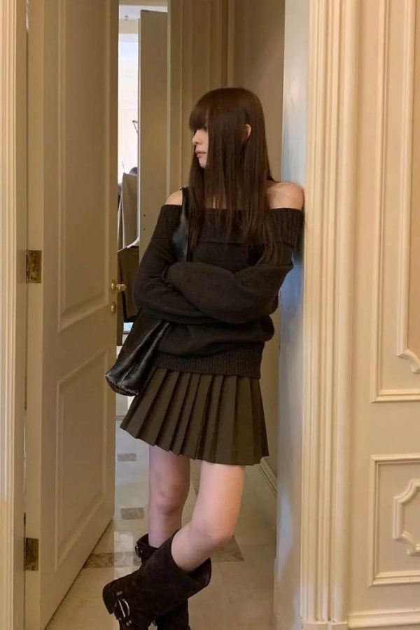 Off Shoulder Sweater