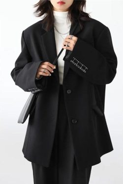 Office Style Wide Shoulder Classy Blazer