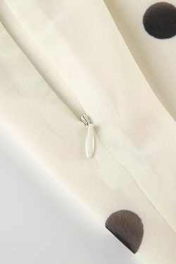 Old Money Polka Dot Midi Skirt