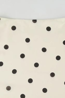 Old Money Polka Dot Midi Skirt