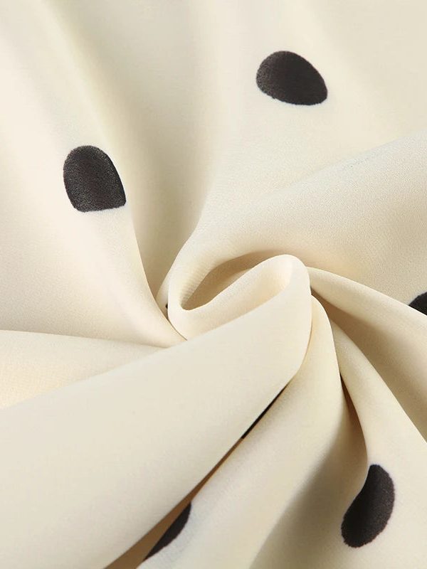 Old Money Polka Dot Midi Skirt