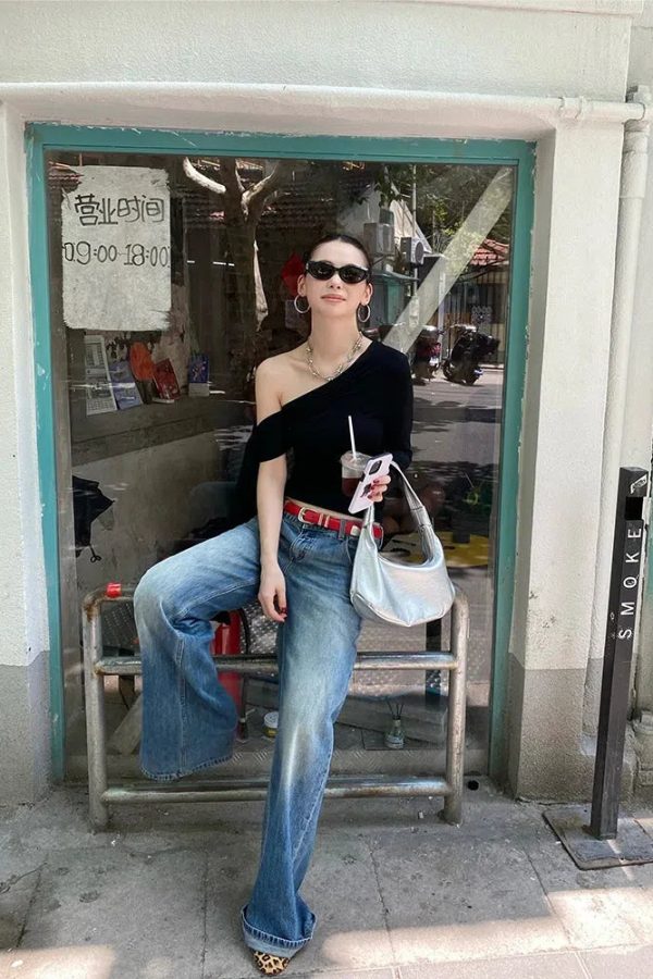 One Shoulder Basic Top