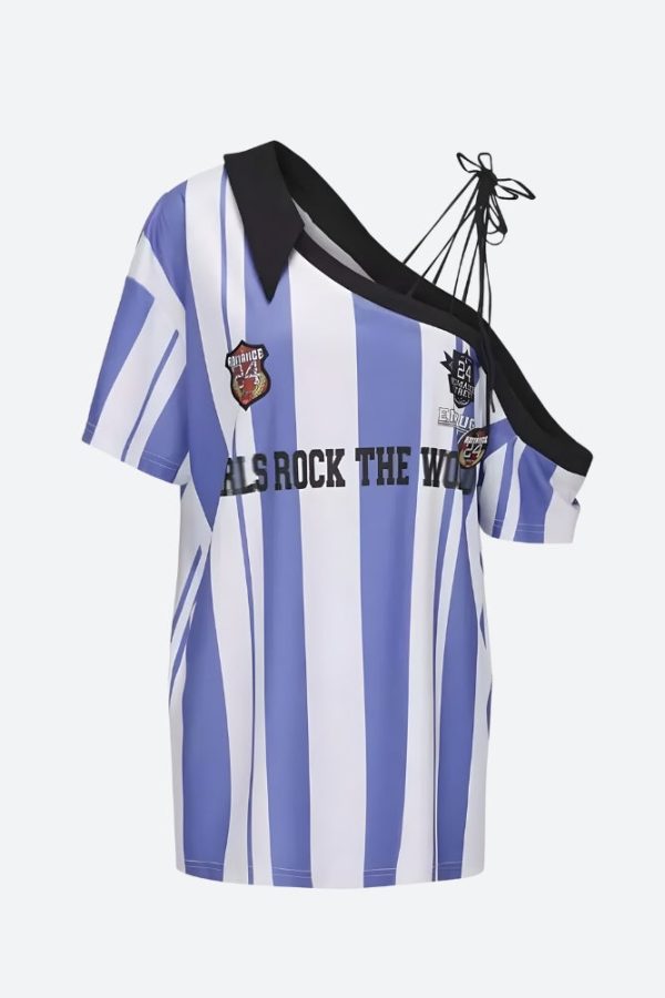 One Shoulder Jersey Top