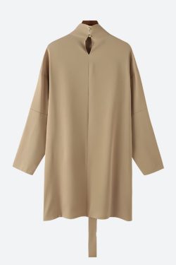 Open Front High Neck Jacket