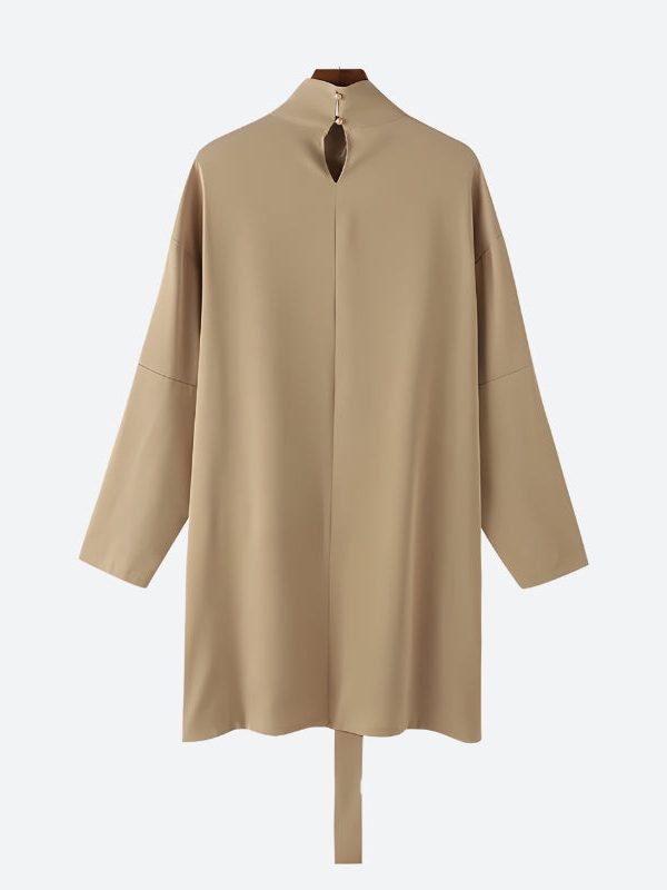 Open Front High Neck Jacket