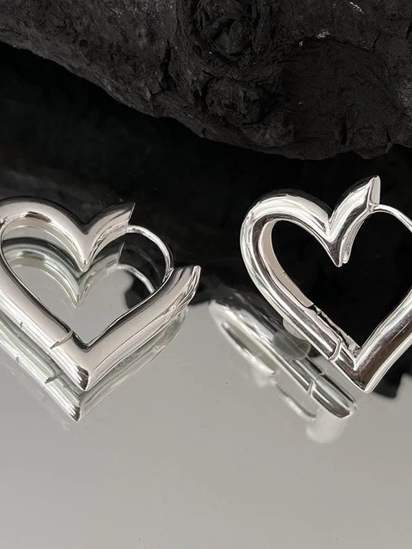 Open Heart Earrings