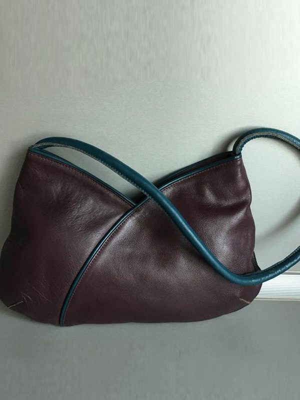 Organic Mulberry Solid Durable Patchwork Faux Leather Shoulder Bags