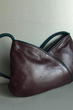 Organic Mulberry Solid Durable Patchwork Faux Leather Shoulder Bags