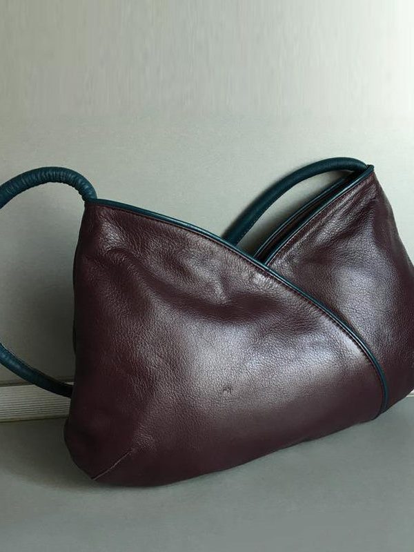 Organic Mulberry Solid Durable Patchwork Faux Leather Shoulder Bags