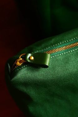 Organic Tea Green Large Capacity Faux Leather Bucket Bag