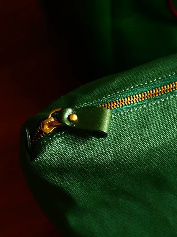 Organic Tea Green Large Capacity Faux Leather Bucket Bag