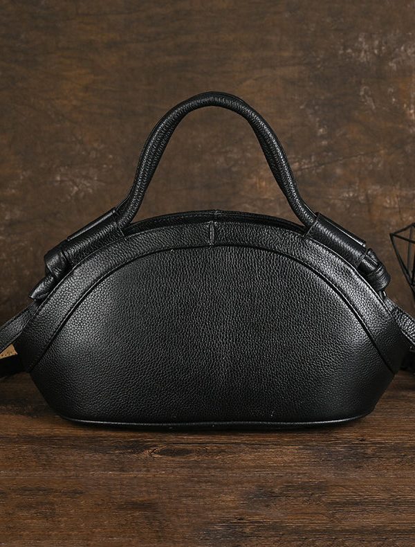 Original Design Black Animal Embossed Calf Leather Messenger Bag