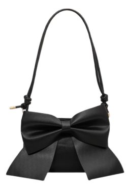 Original Design Brown Bow Faux Leather Messenger Bag