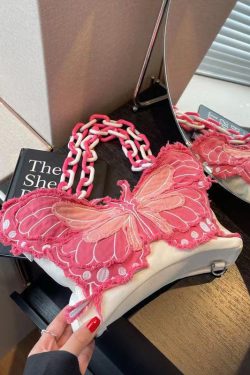 Original Design Butterfly Chain Linked Satchel Bag Handbag