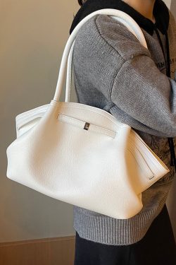 Original Design Coffee Red Versatile Large Capacity Shoulder Bag