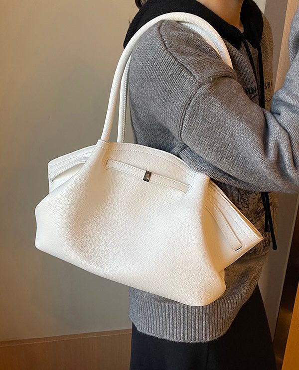 Original Design Coffee Red Versatile Large Capacity Shoulder Bag