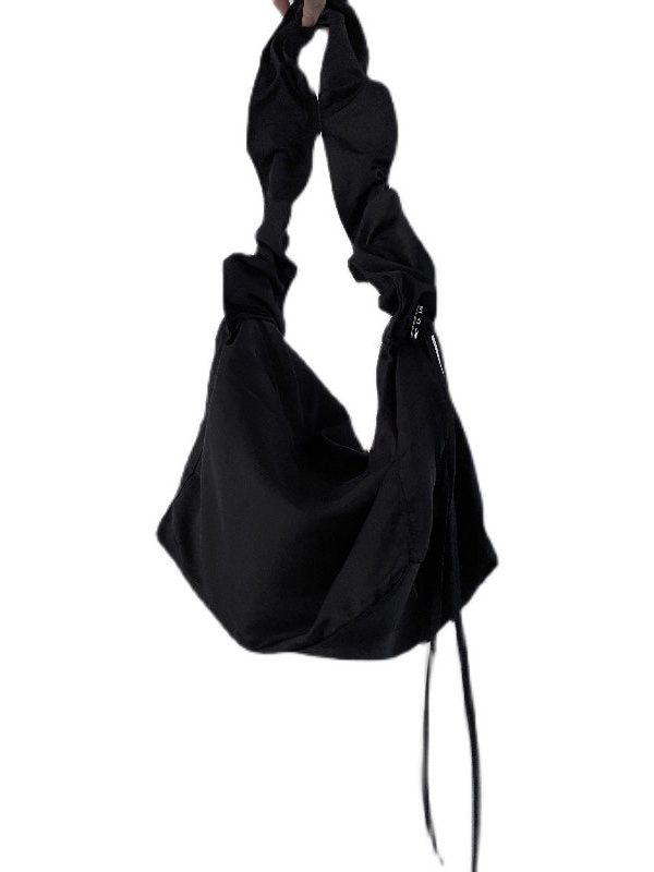 Original Design Khaki Drawstring Large Capacity Satchel Bag Handbag