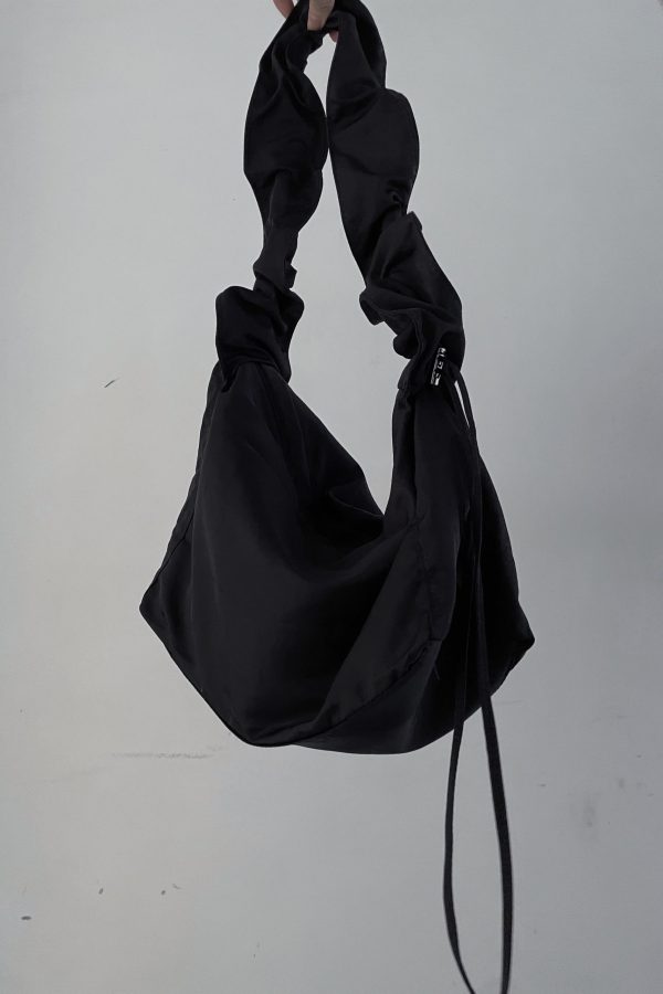 Original Design Khaki Drawstring Large Capacity Satchel Bag Handbag