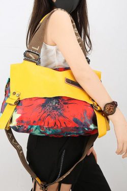 Original Design Large Capacity Printed Messenger Bag