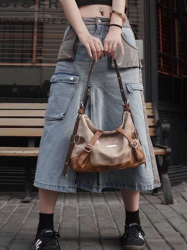 Original Design Stylish Faux Leather Satchel Bag Handbag