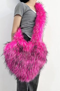 Original Design Stylish Orange Heart Teddy Messenger Bag