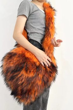 Original Design Stylish Orange Heart Teddy Messenger Bag