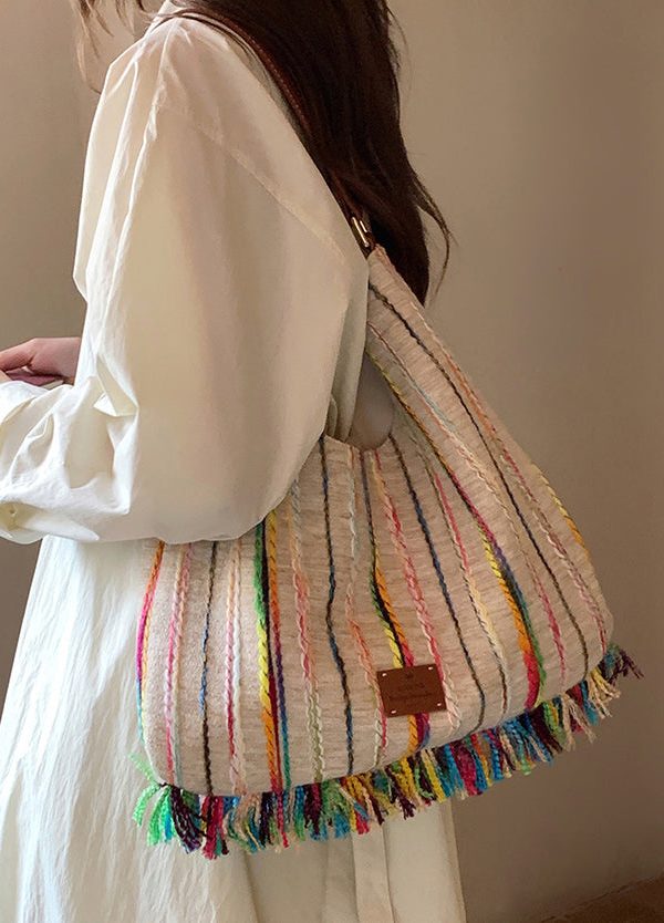 Original Design Tassel Solid Durable Satchel Bag Handbag