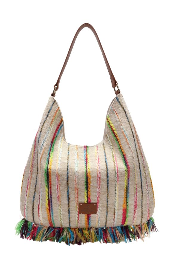 Original Design Tassel Solid Durable Satchel Bag Handbag