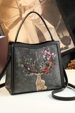 Original Design Vintage Mulberry Embroidered Calf Leather Tote Messenger Handbag