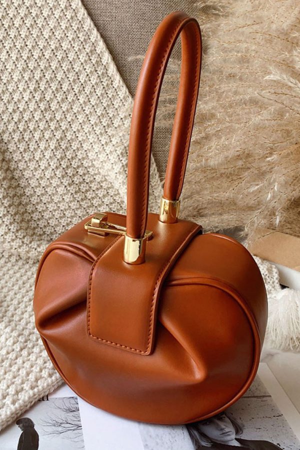 Original Design Yellow Calf Leather Tote Handbag