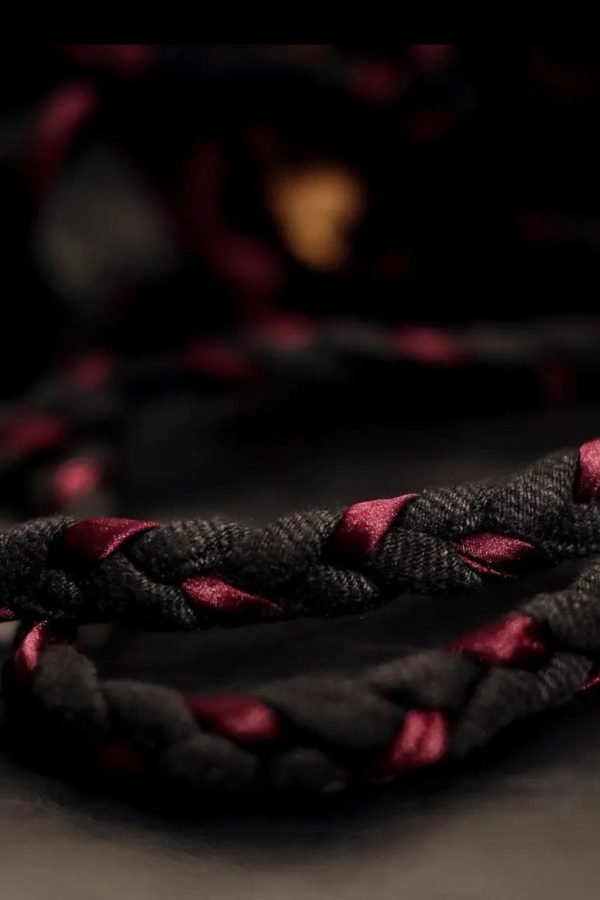 Original Ethnic Style Linen Embroidery Ruffled Messenger Bag