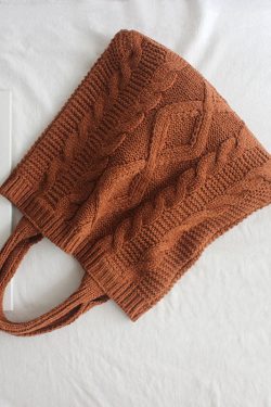 Original Japanese Knitted Cotton Thread Handbag Carrying Bag