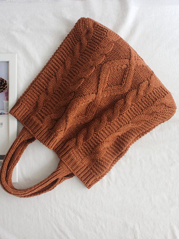 Original Japanese Knitted Cotton Thread Handbag Carrying Bag