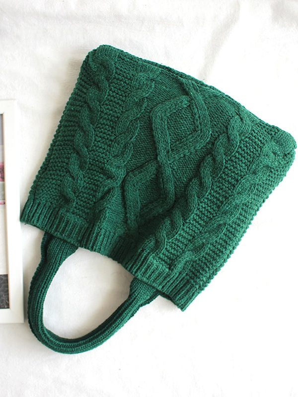 Original Japanese Knitted Cotton Thread Handbag Carrying Bag