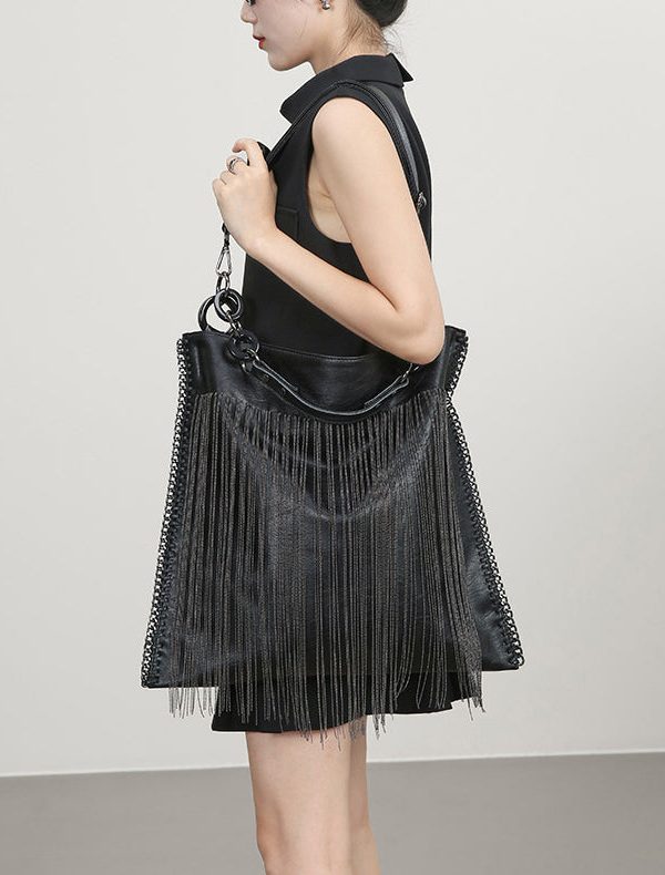 Original Metal Tassel Chain Large Capacity Shoulder Bag