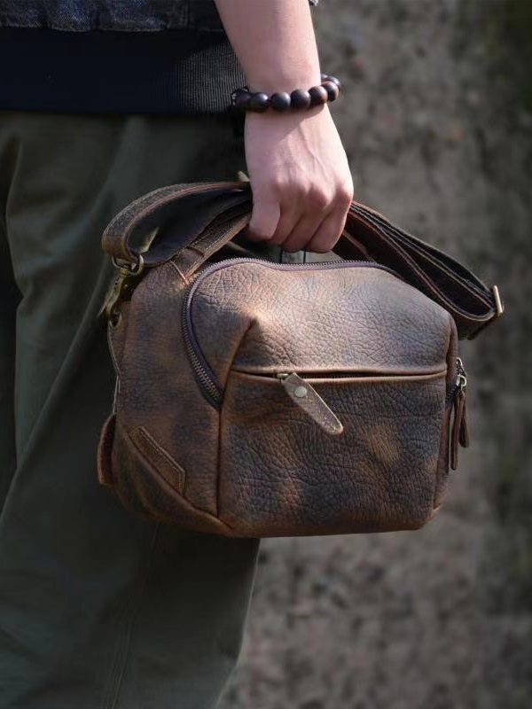 Original New Durable Cowhide Crossbody Bag