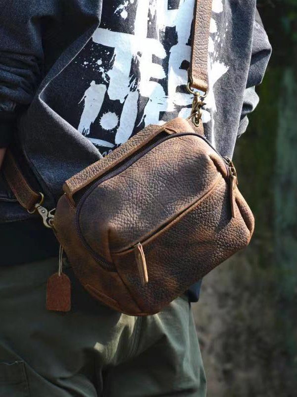 Original New Durable Cowhide Crossbody Bag