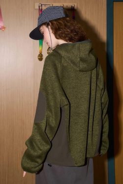 Oversized Fleece Zip-Up Jacket